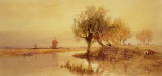 Auf den Norfolk Broads, Abend